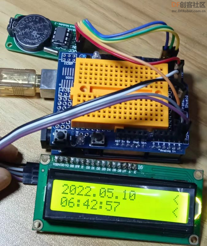 【Arduino】168种传感器模块系列实验（88）--- LCD1602液晶屏图1