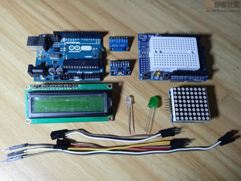 【Arduino】168种传感器模块系列实验（48）---三轴ADXL345模块图1