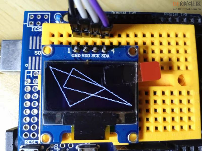 【Arduino】168种传感器模块系列实验（97）---0.96寸OLED液晶屏图1