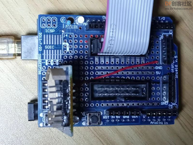 【Arduino】168种传感器模块系列实验（123）---P10V706LED屏模组图1