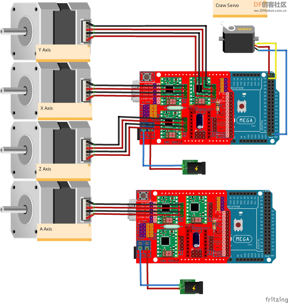 分享Arduino驱动的机械臂，附带3D打印模型，软件控制方案图2