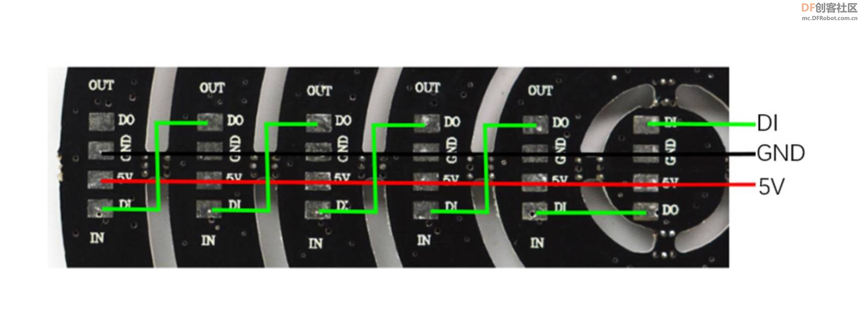 【Arduino】168种传感器系列实验（211）--- WS2812B 环形93灯模块图1