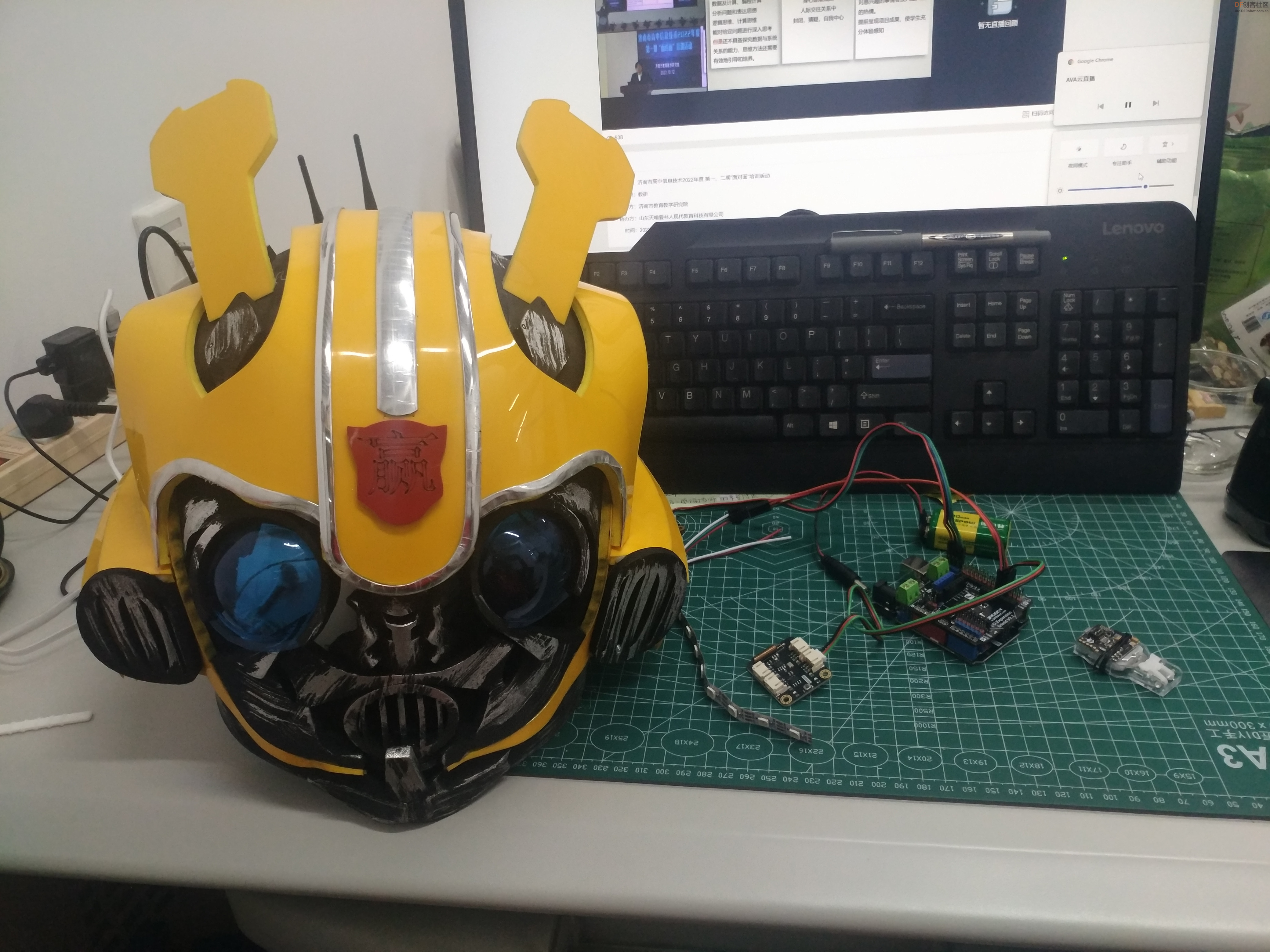 自发电无线电开关（二）无线遥改装大黄蜂头盔图6