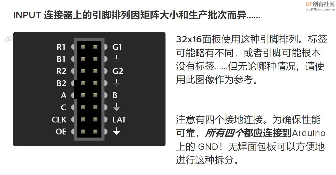 【Arduino】168种传感器模块系列实验（220）---P6全彩16X32单元板图1