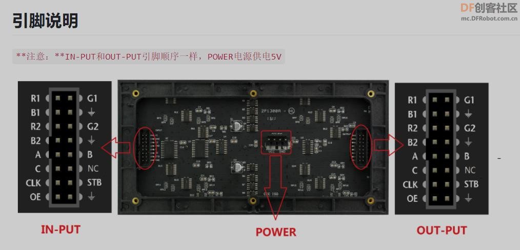 【Arduino】168种传感器模块系列实验（220）---P6全彩16X32单元板图1