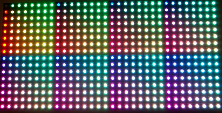 【Arduino】168种传感器模块系列实验（220）---P6全彩16X32单元板图1