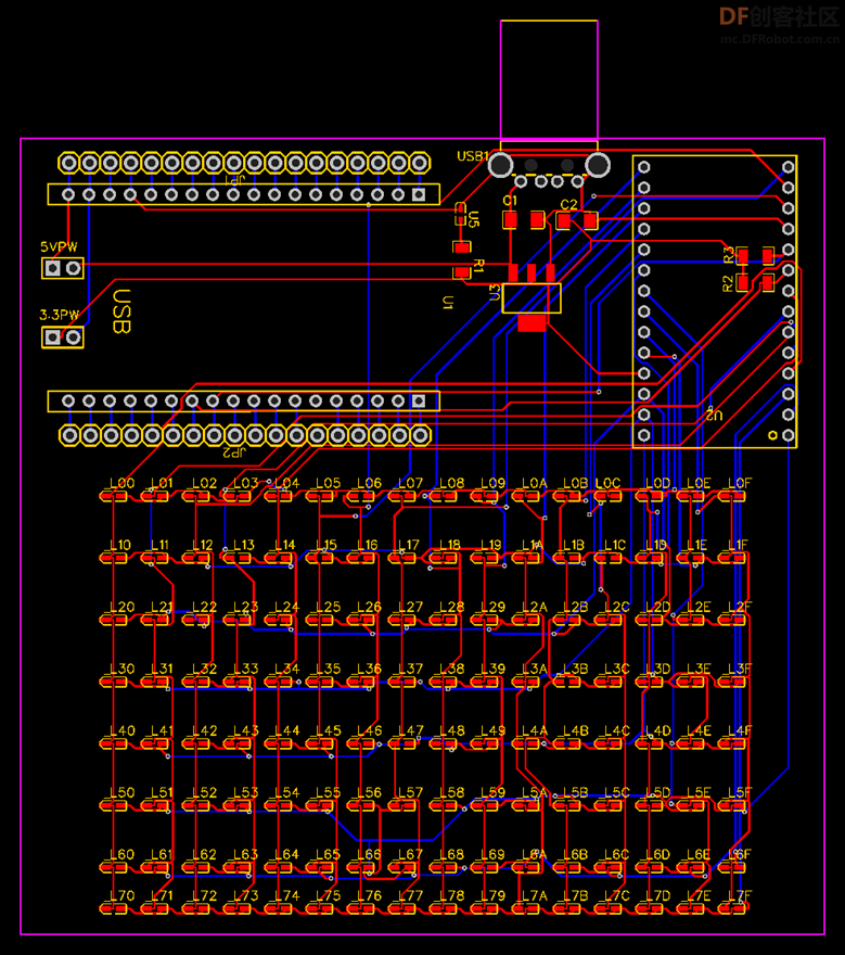 FireBeetle 制作一个LED矩阵图6