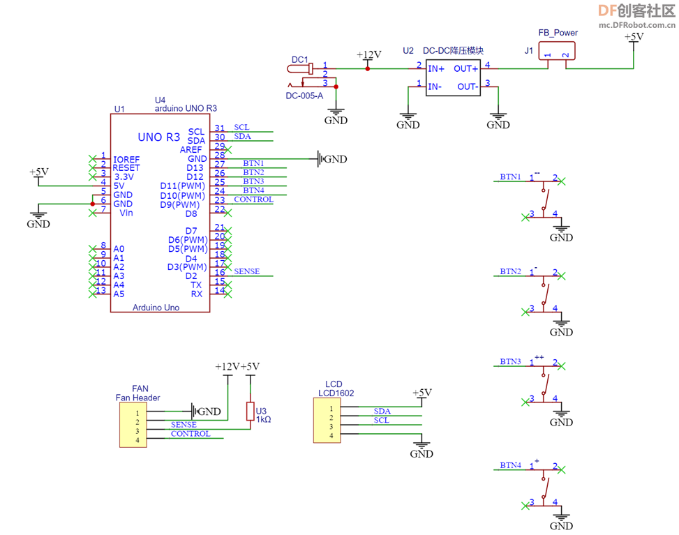 4Pin 风扇转速控制器图4