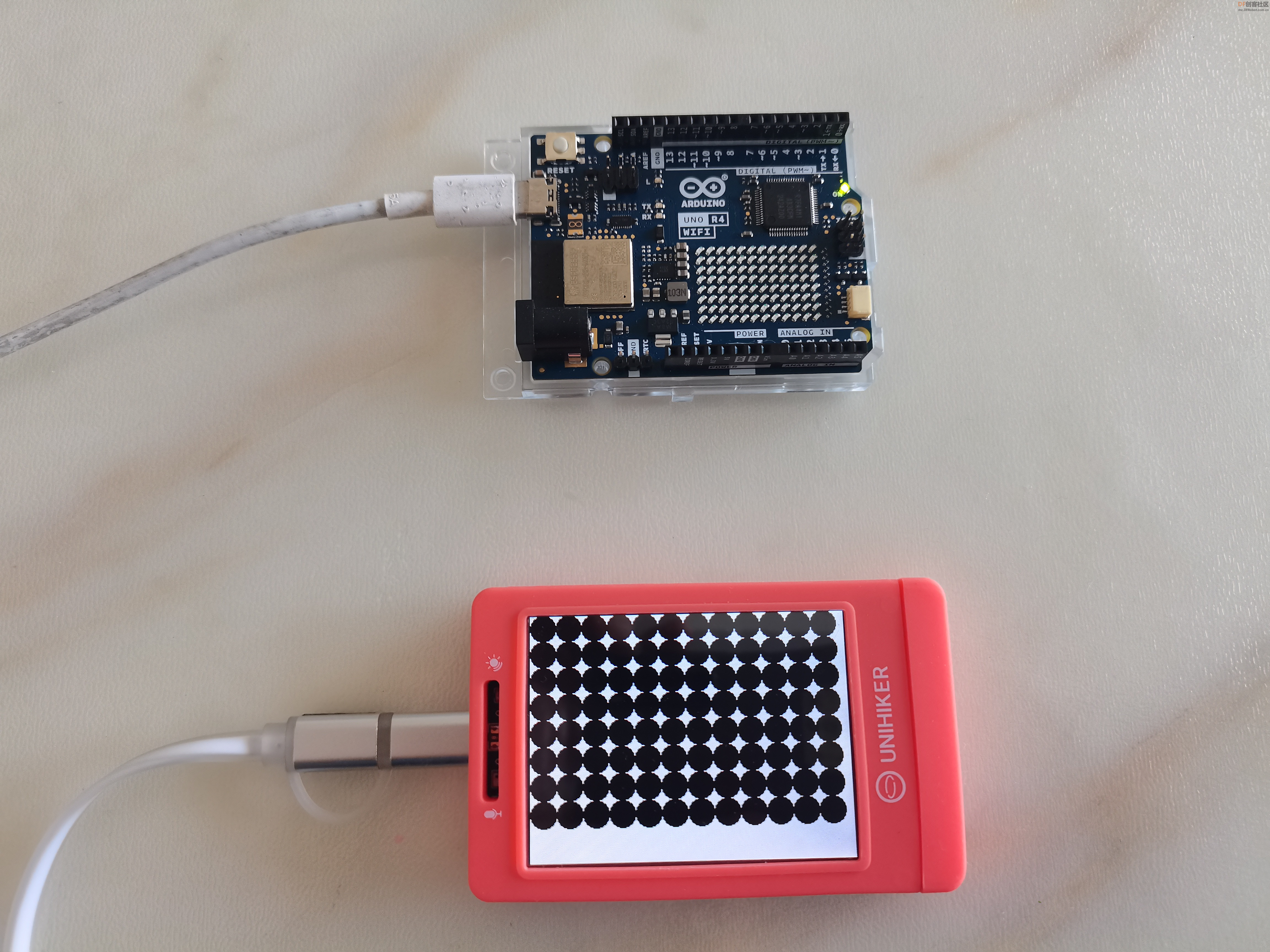 Arduino UNO R4 与行空板 LED矩阵互动图4
