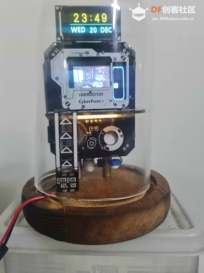 制作一款配有液晶时钟的LED赛博风智能家居模型图12