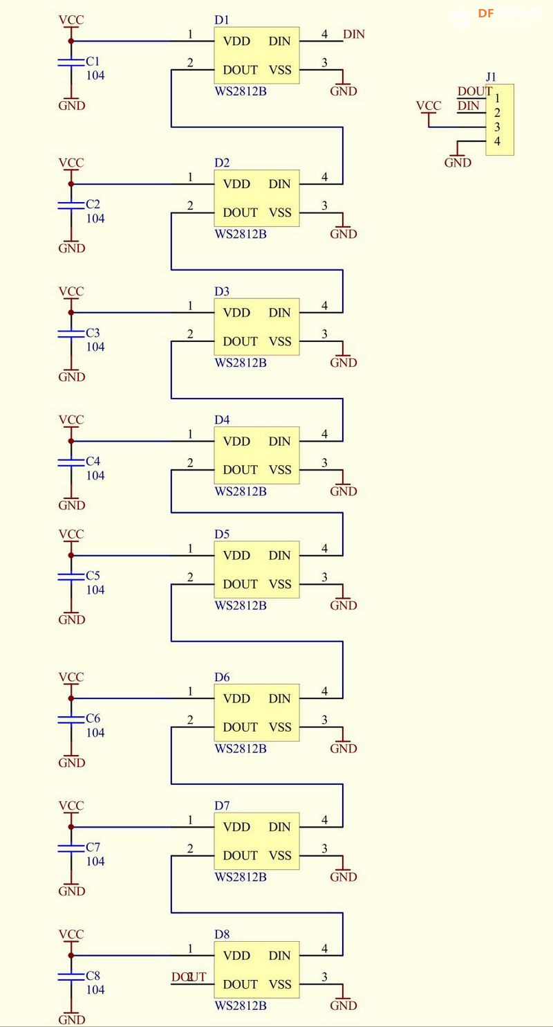 【花雕动手做】ASRPRO语音识别（34）---WS2812B直条彩虹呼吸灯图3