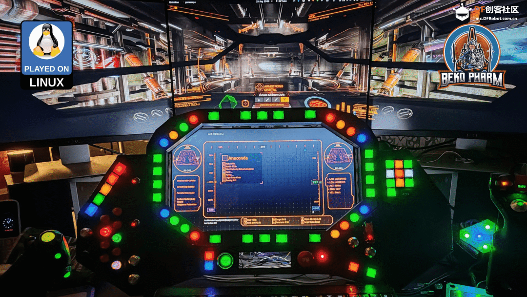 星际飞船驾驶舱模拟器、创意数字时钟、行空板智能骑行...图1