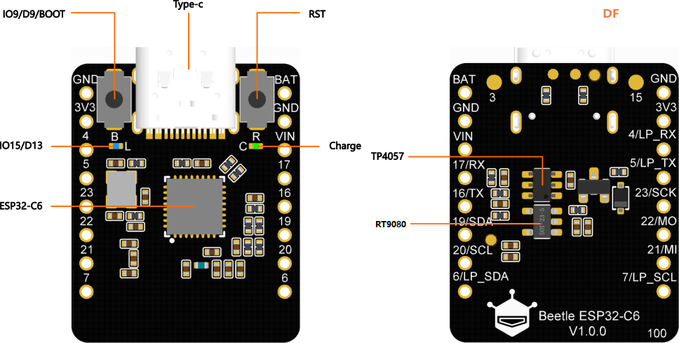 Beetle ESP32 C6 + Gravity I2C OLED-2864显示屏图5