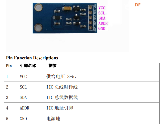 FireBeetle 2 ESP32 C6-I2C 驱动GY-30 光强度传感器；图2