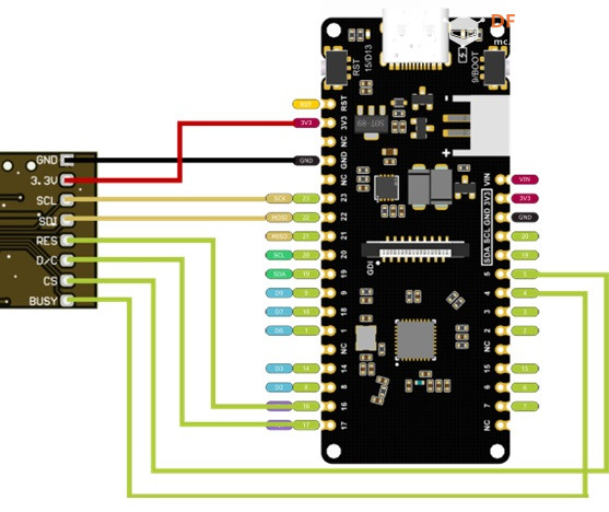 FireBeetle 2 ESP32 C6开发板 最佳伴侣之墨水屏（二）文字图形图5