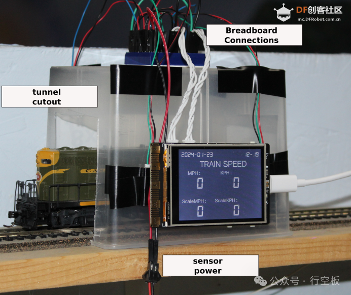 使用行空板测量火车模型的缩比速度图5