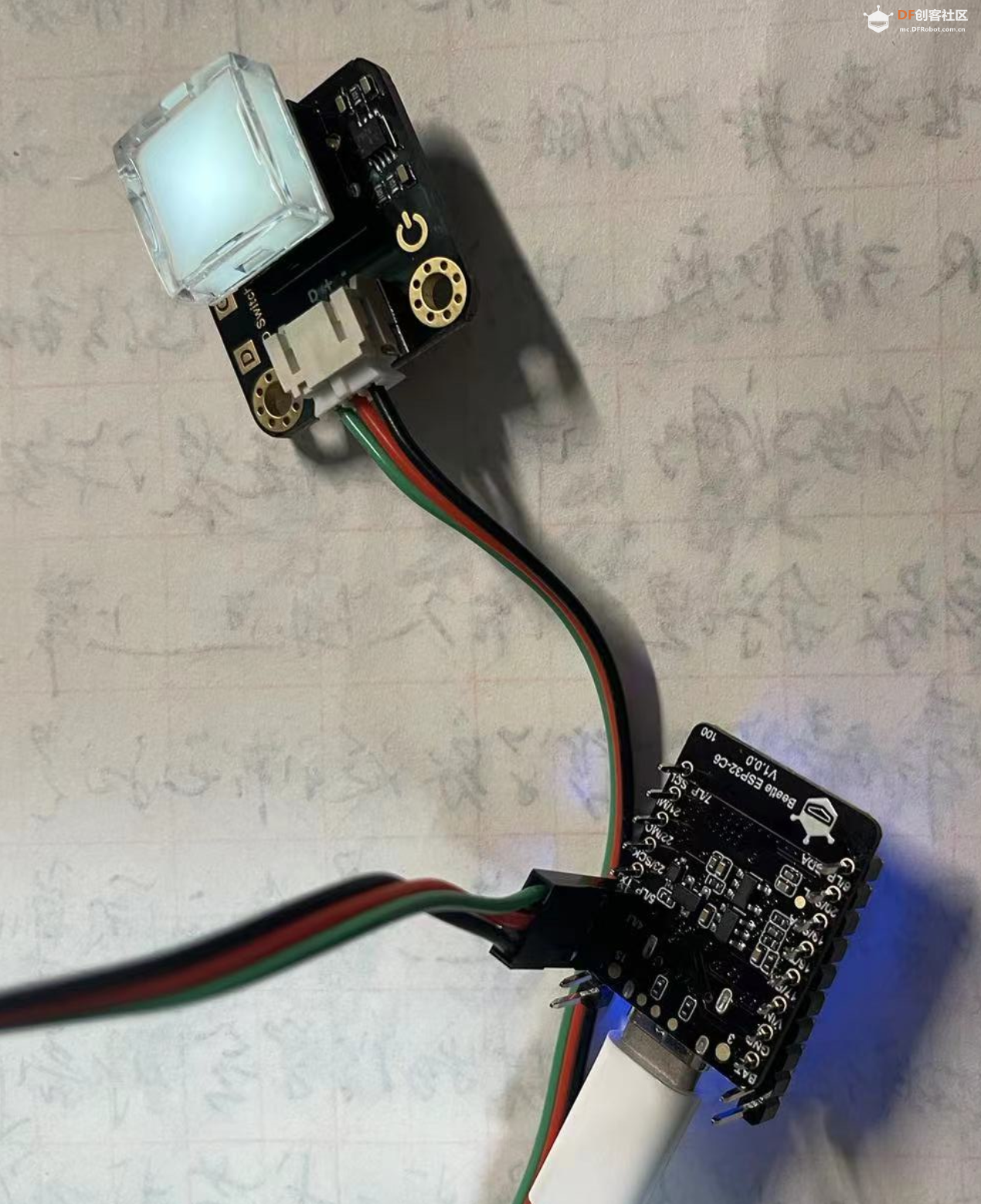 Beetle ESP32 C6接带LED灯的数字按键测评初体验图6
