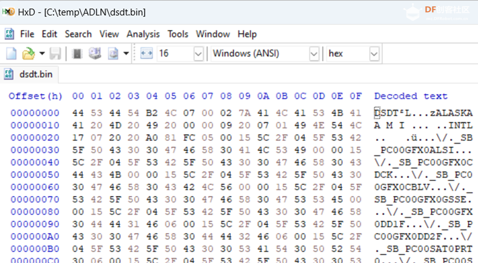 修改 LattePanda BIOS 在 ACPI 中增加一个设备图3