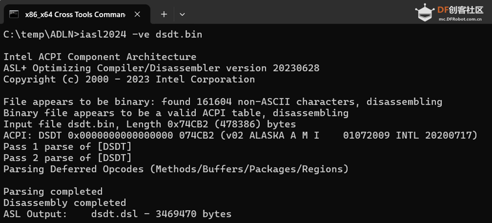 修改 LattePanda BIOS 在 ACPI 中增加一个设备图4