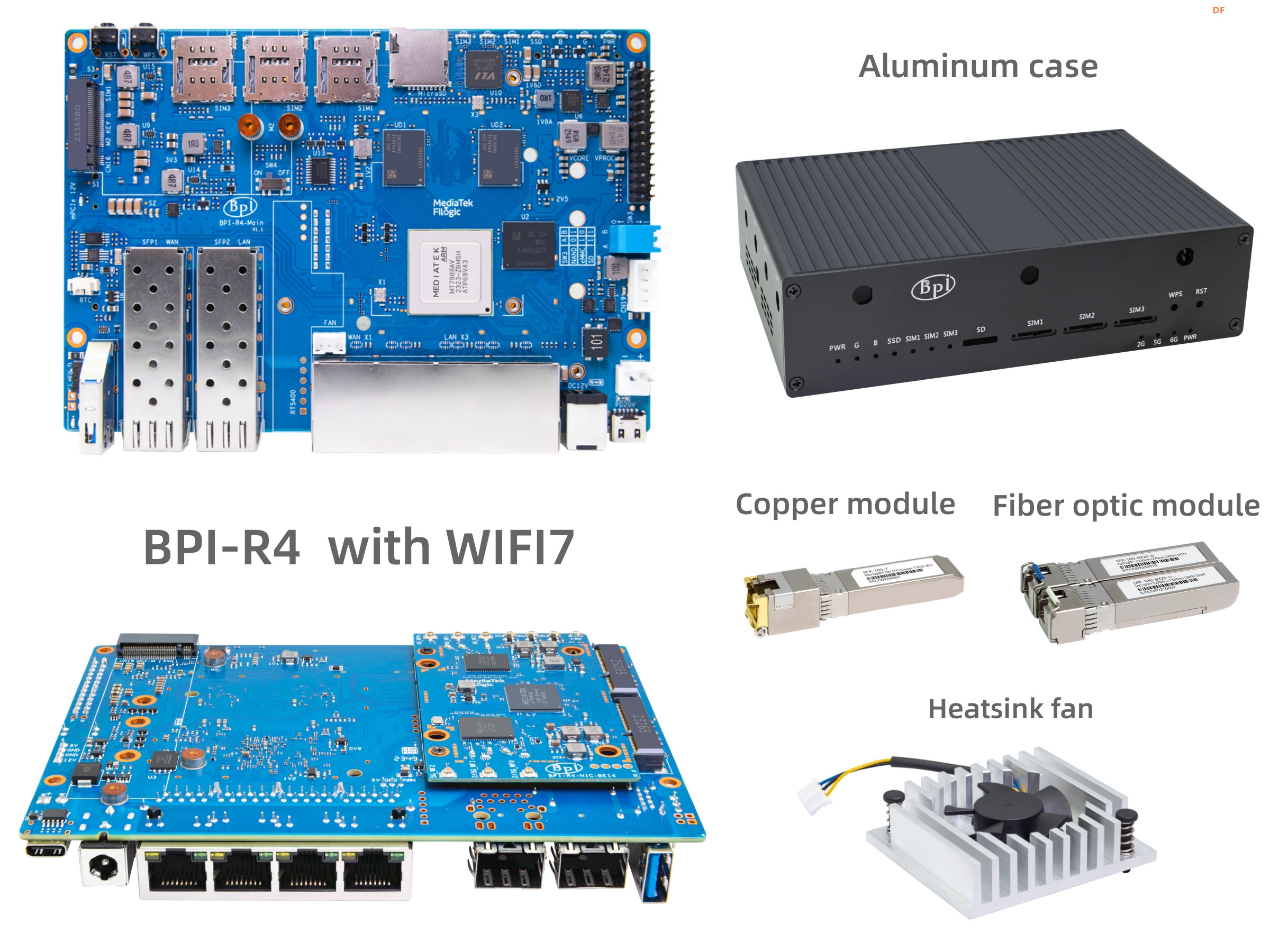 香蕉派最新一代路由板BPI-R4支持WIFI7 NIC 支持定制图3