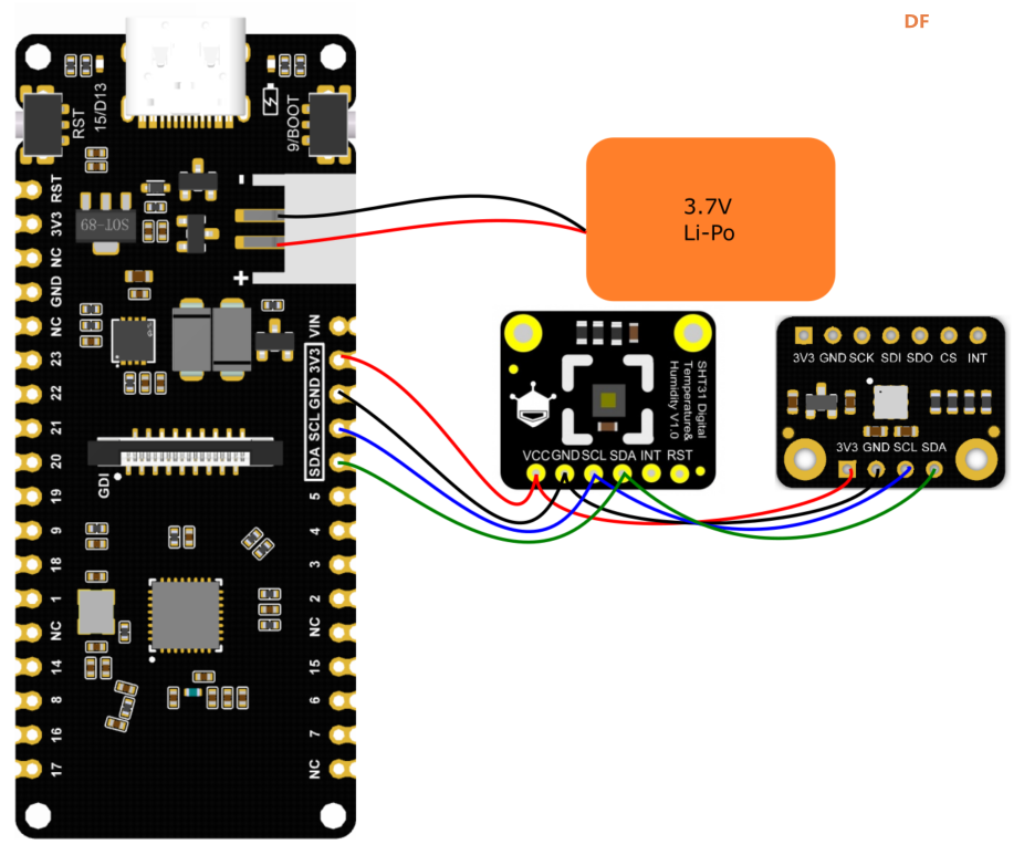 基于Firebeetle ESP32-C6智能室内环境监测系统图2