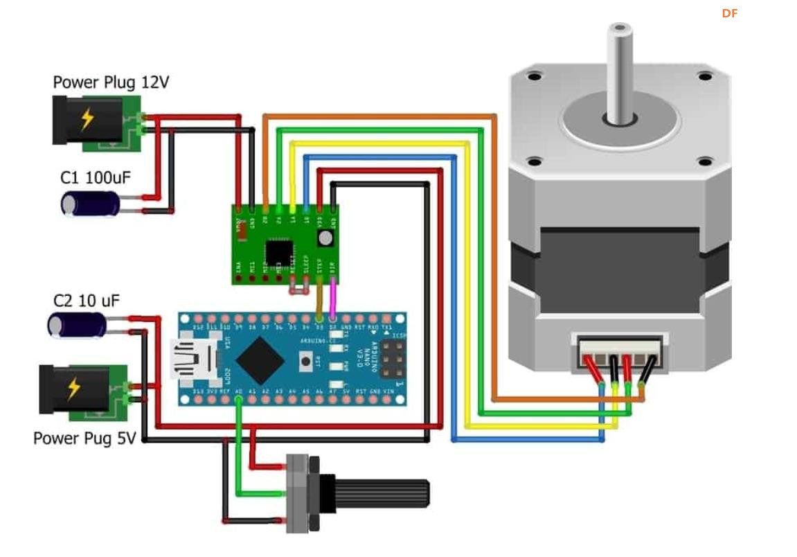 【花雕学编程】Arduino动手做（223）---二相四线42步进电机图1