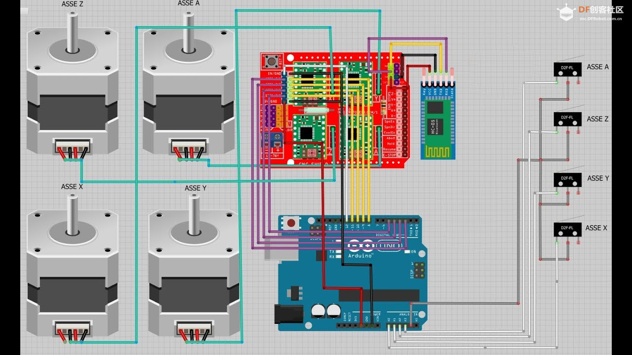 【花雕学编程】Arduino动手做（224）---CNC Shield V3 拓展模块图2