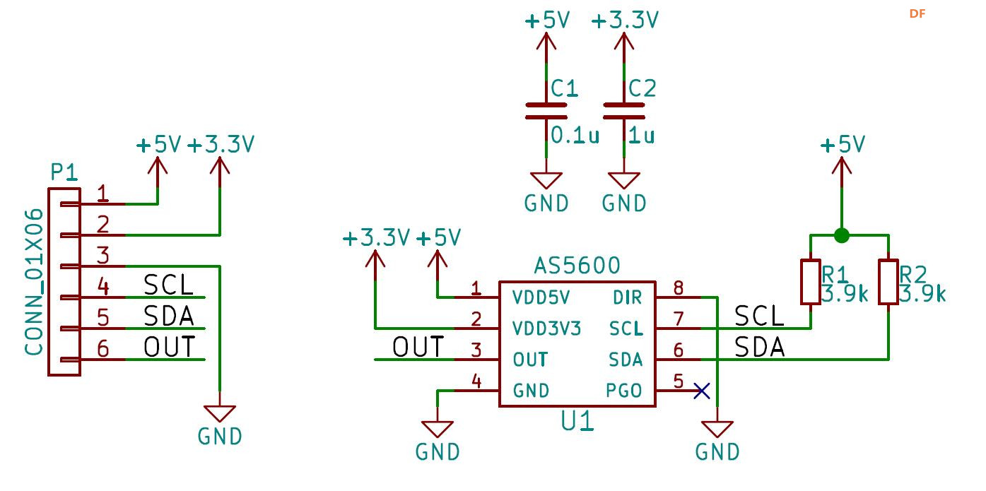 【花雕学编程】Arduino动手做（225）---AS5600磁编码传感器图1