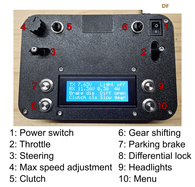 自制ESP32遥控两速全轮驱动车、钓鱼佬利器——智能喂...图4