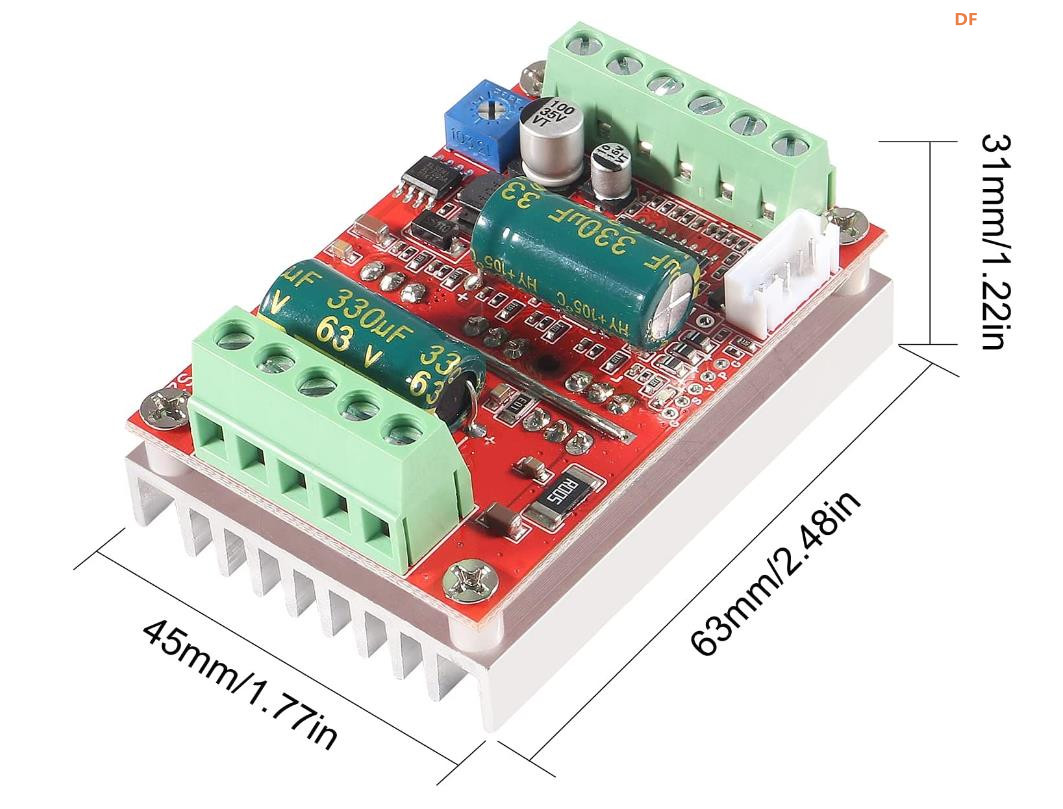 【花雕学编程】Arduino动手做（229）--- 350w机器人轮毂电机图2