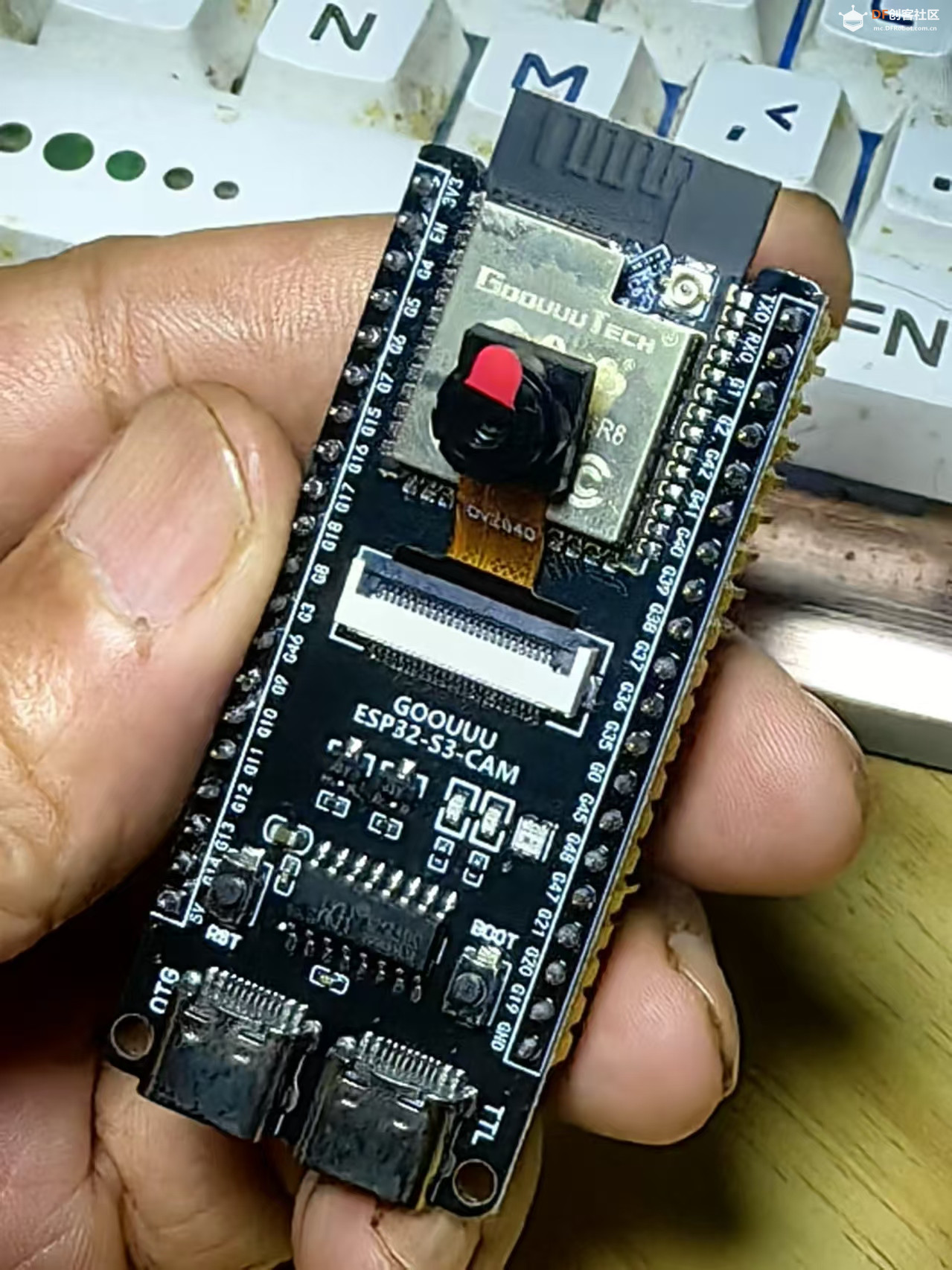 【花雕学编程】Arduino动手做（232）---ESP32-S3 CAM视觉模组图1