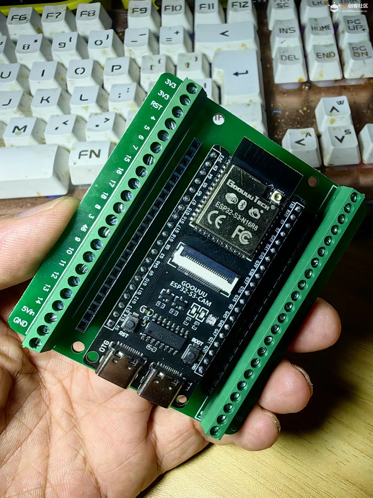 【花雕学编程】Arduino动手做（232）---ESP32S3 CAM物联扩展板图1