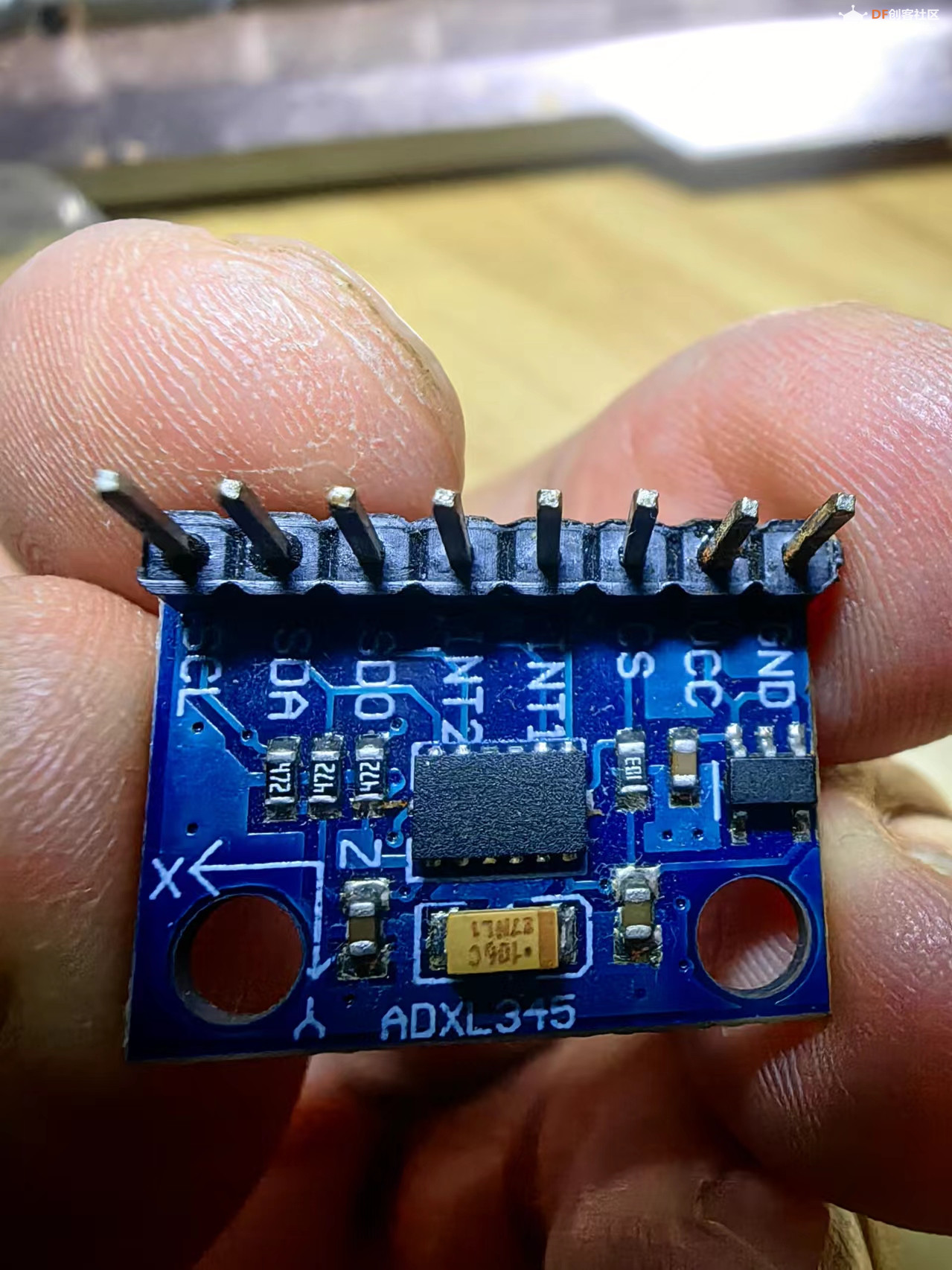 【花雕学编程】Arduino动手做（233）---读取ADXL345加速度值图1