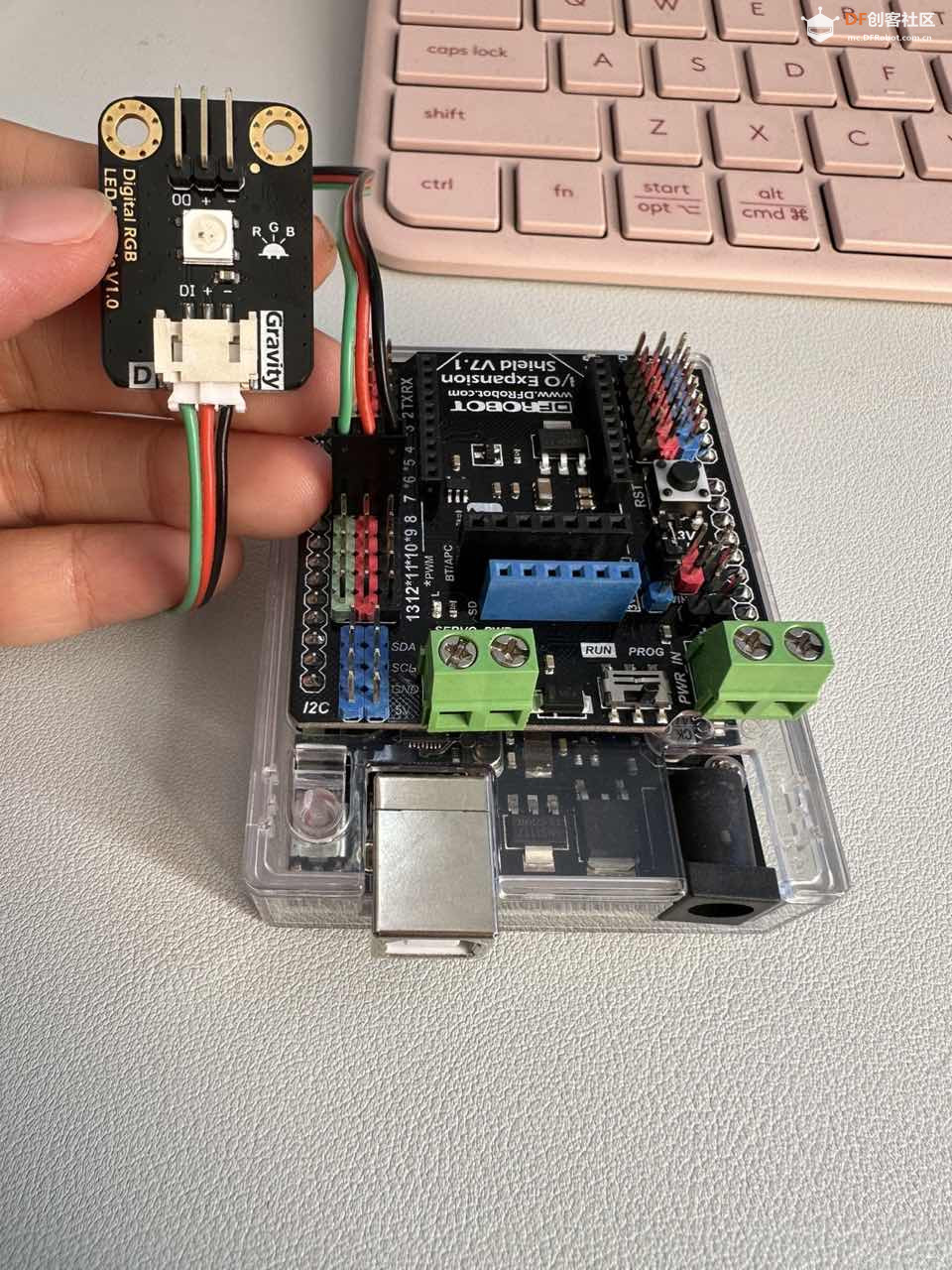 求救！！arduino的RGB模块到底怎么连线啊？图2