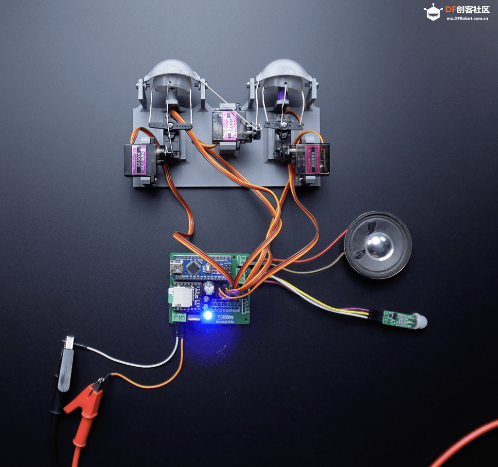 基于Arduino做的“鱿鱼游戏”BOSS面具，支持动作检测图32