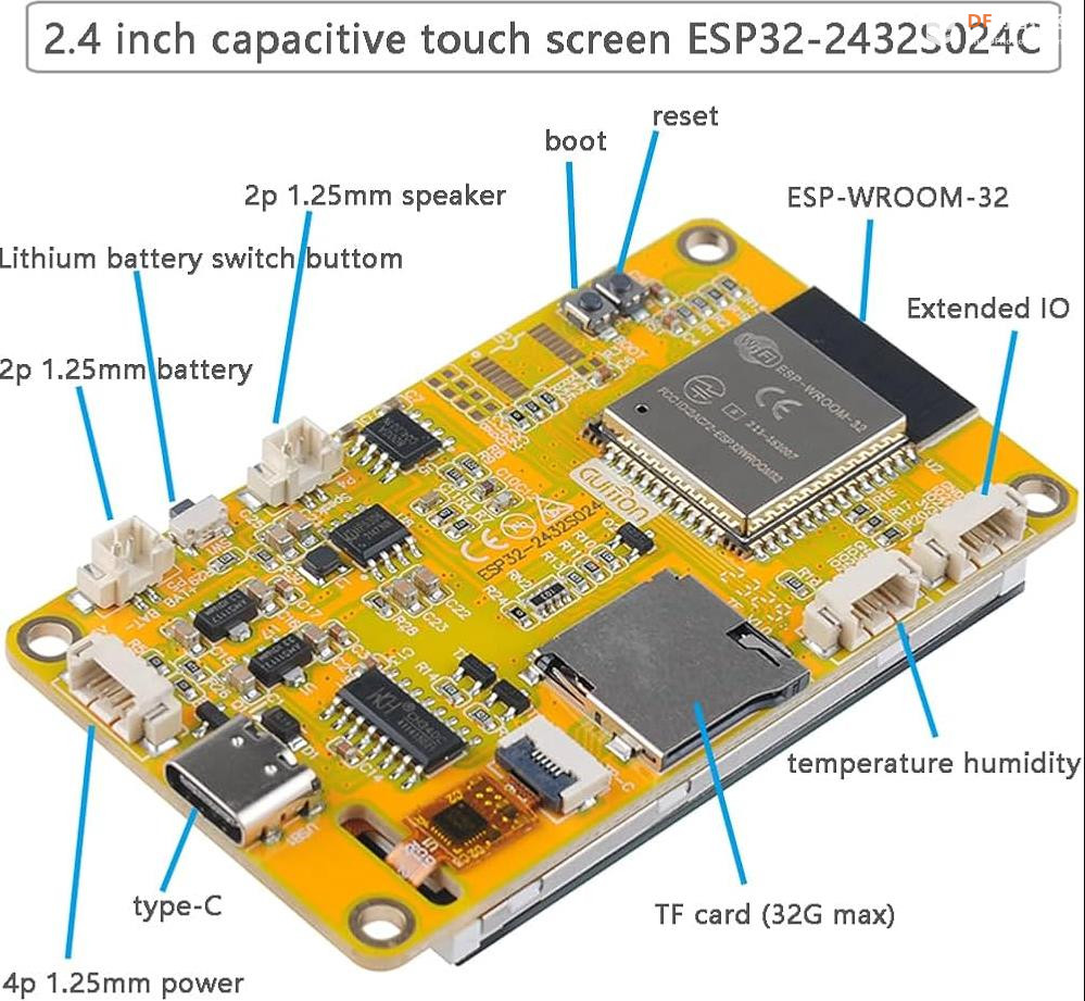 【花雕学编程】Arduino动手做（238）---ESP32-2432S028液晶2.8寸图2