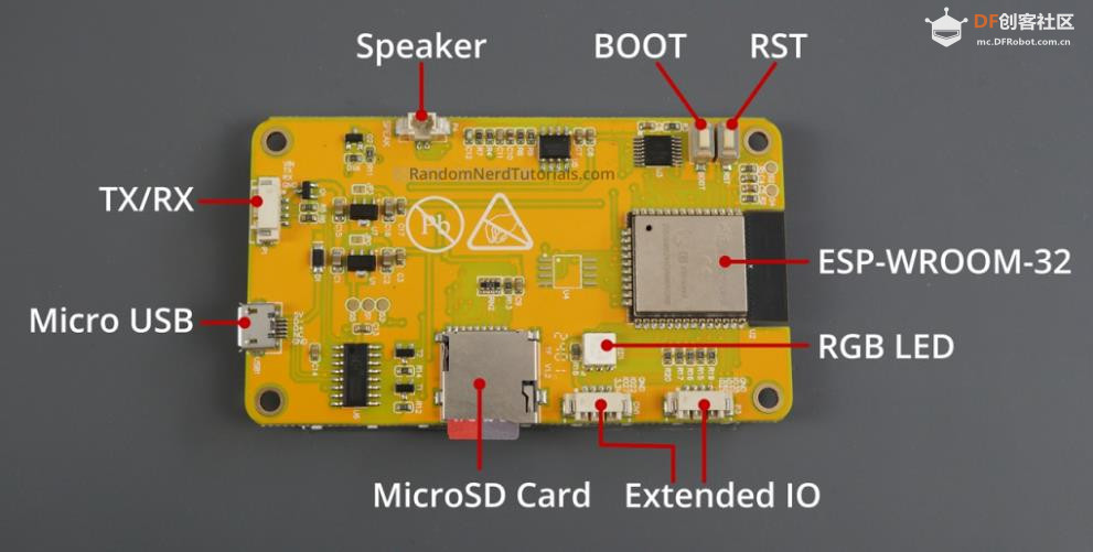 【花雕学编程】Arduino动手做（238）---ESP32 CYD 引脚详解图1