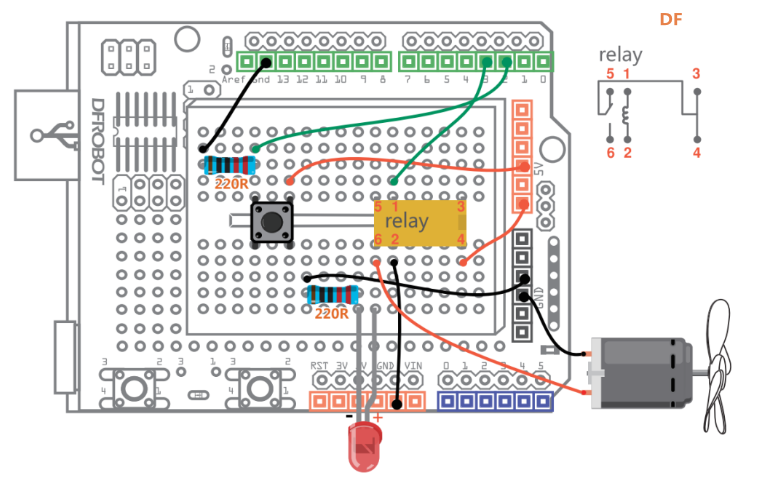 Arduino教程14--自制风扇「DFR0100 」图2