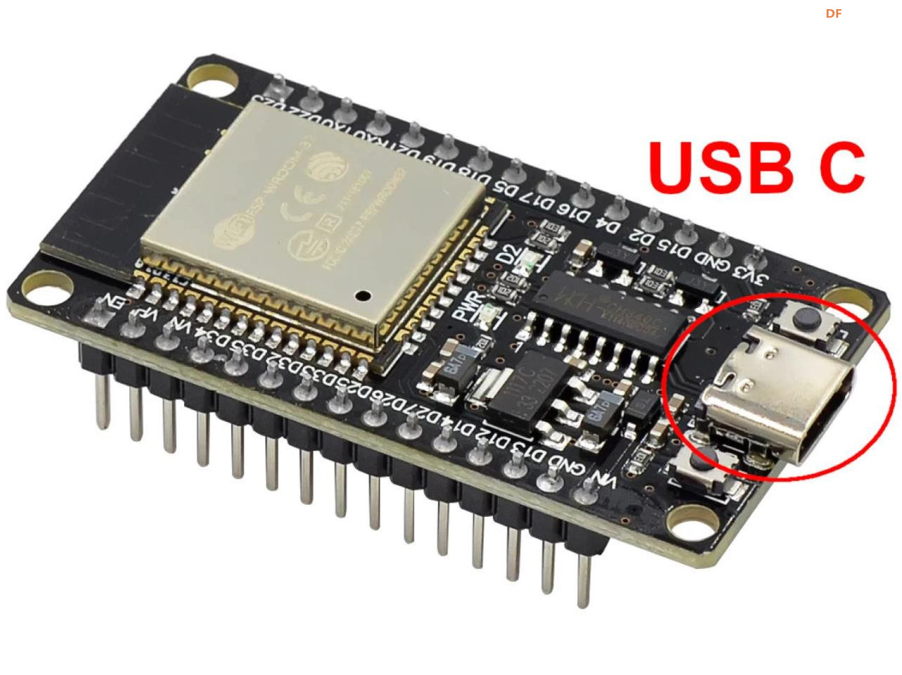 【花雕学编程】Arduino动手做（241）---ESP32 Dev Board CH340图1