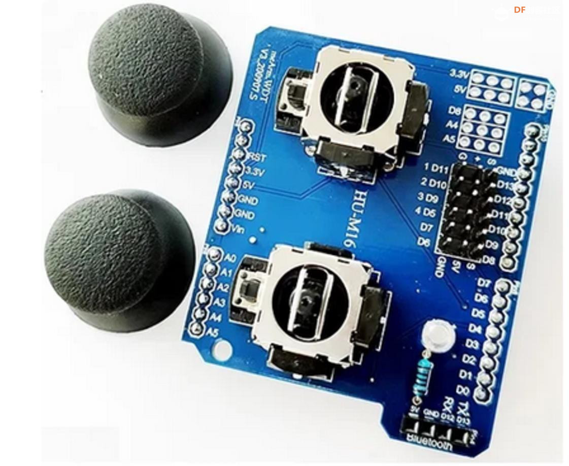 【花雕学编程】Arduino动手做（243）---双路 JoyStick 扩展板图2