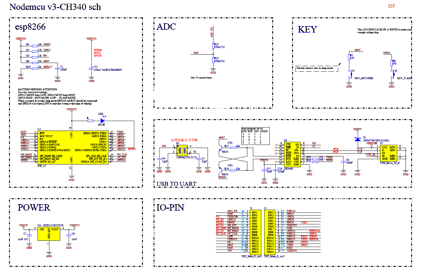 【花雕学编程】Arduino动手做（246）---Nodemcu V3 Lua ESP8266图1