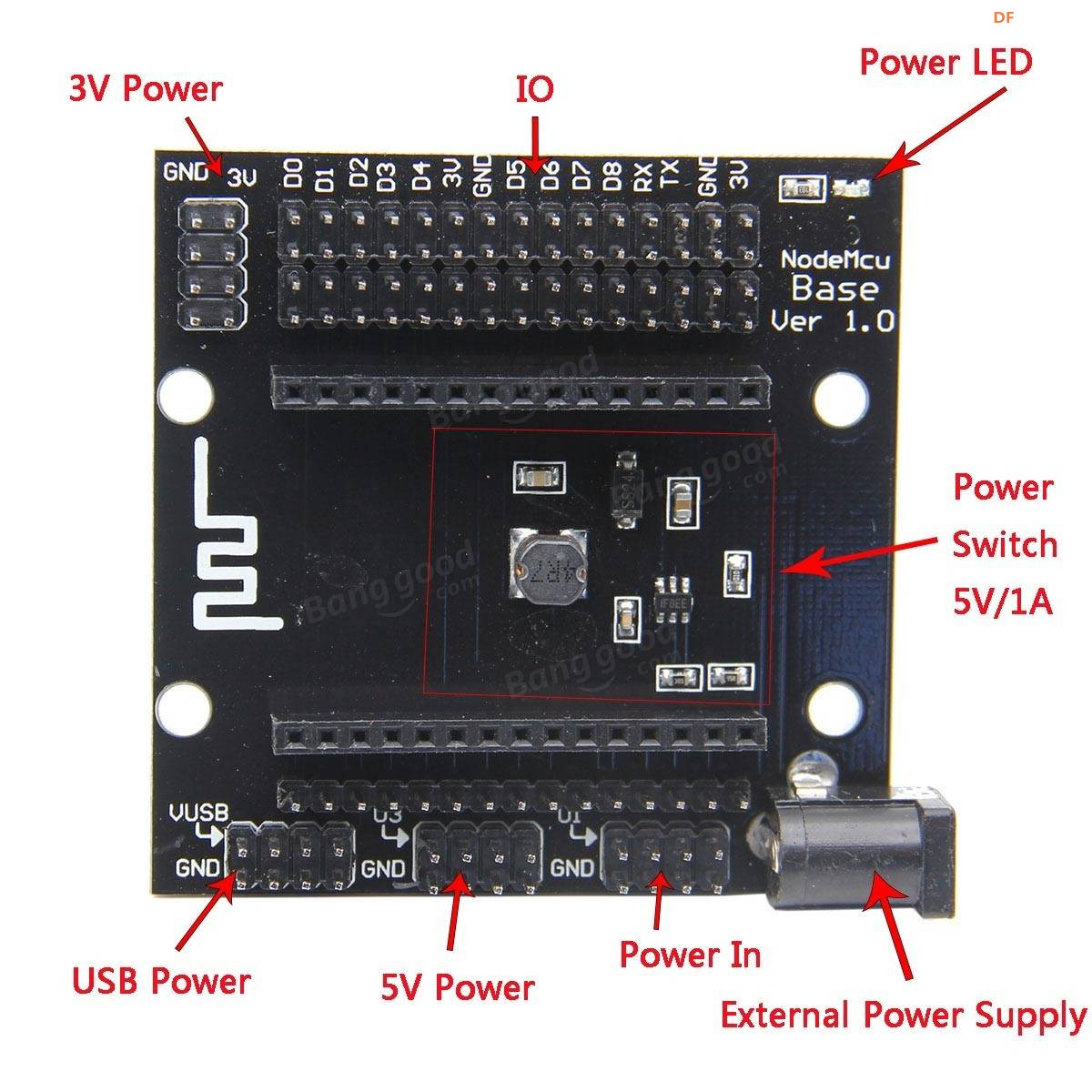 【花雕学编程】Arduino动手做（246）---Nodemcu V3 Lua ESP8266图1