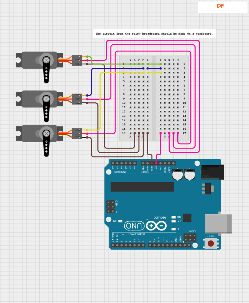 13岁的小创客自制了一只基于Arduino的机械臂图3