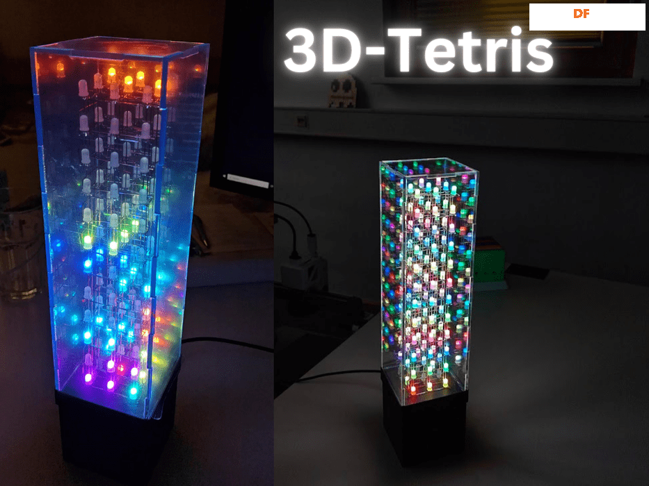 在3x3x12 LED矩阵上玩3D俄罗斯方块图1