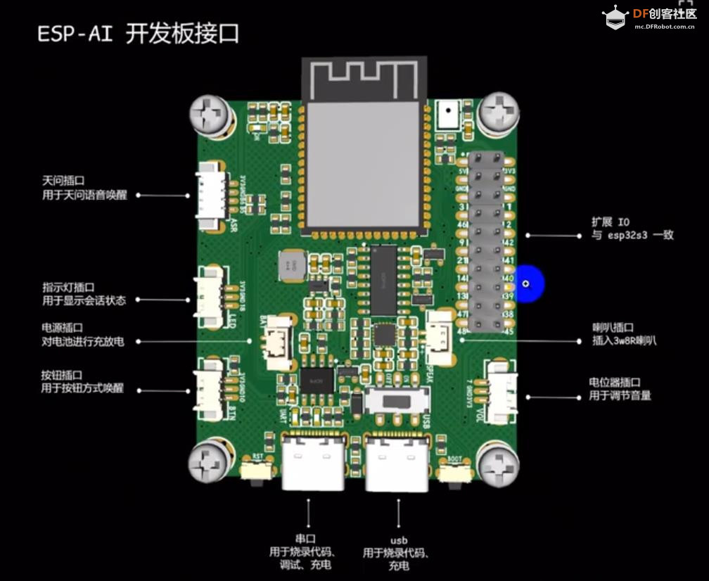 【花雕学编程】Arduino动手做（248）---ESP-AI 开发板图1