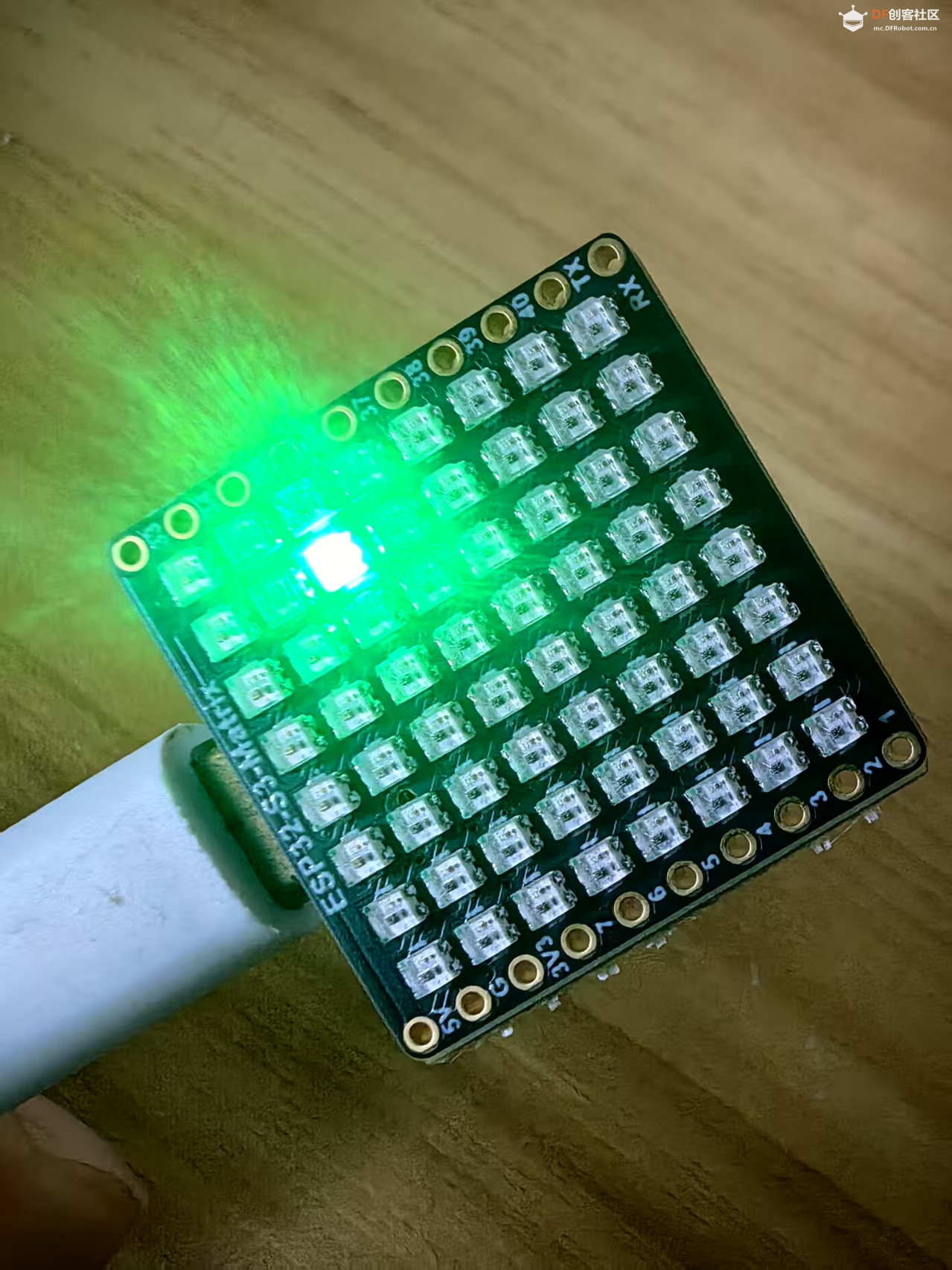 【花雕学编程】Arduino动手做（252）---Matrix 单灯遍历显示图2