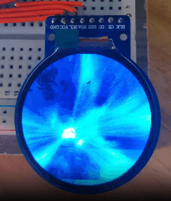 【花雕学编程】Arduino动手做（249）---GC9A01播放星空动画图1