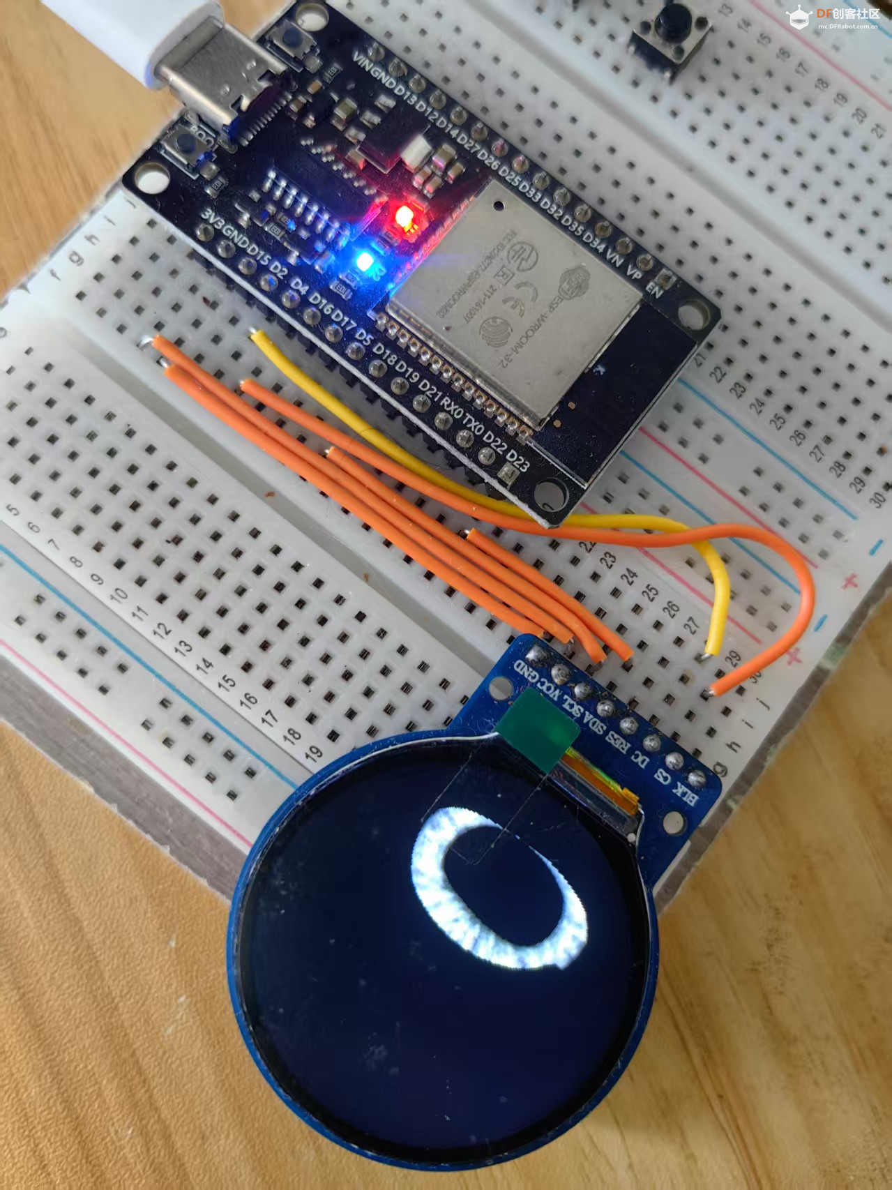 【花雕学编程】Arduino动手做（249）---GC9A01克朗普斯之眼图2