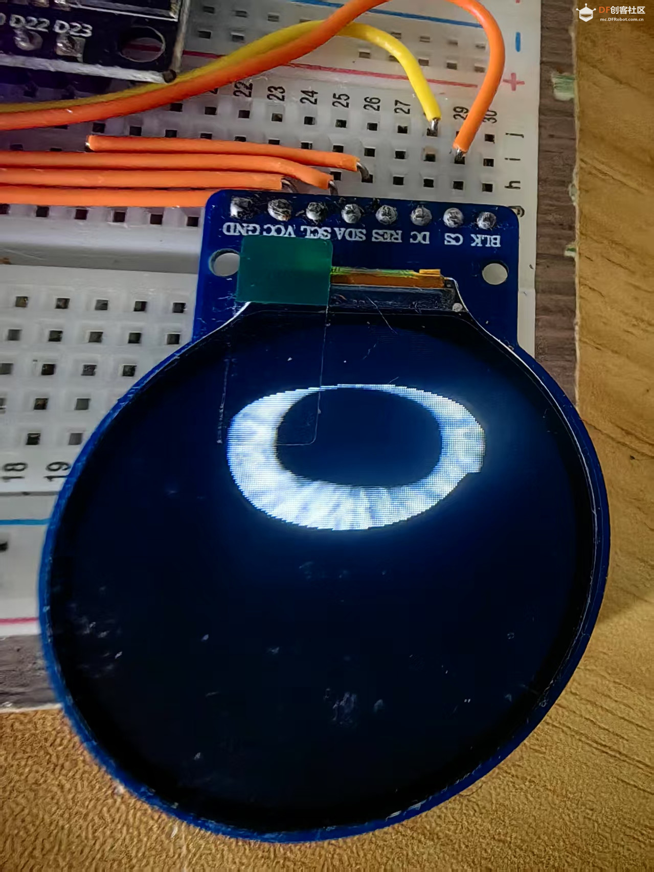 【花雕学编程】Arduino动手做（249）---GC9A01克朗普斯之眼图1