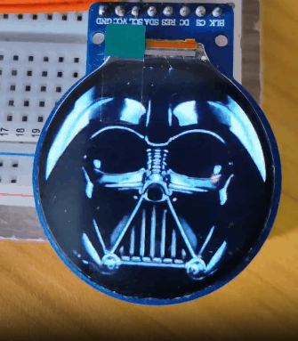 【花雕学编程】Arduino动手做（249）---GC9A01达斯·维达角色图1